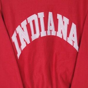Vintage 90s Indiana University Steve And Barry's Crewneck Sweatshirt in Red